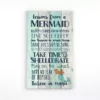 P Graham Dunn Lessons from a Mermaid Wood Pallet Individual Wooden Art