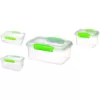 Rubbermaid Sistema KLIP IT Accents Collection 28-Piece Green Food Storage Container Set