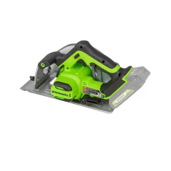 Greenworks 24-Volt Battery Cordless Brushless 7.25 in. Circular Saw Battery Not Included CR24L00