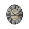 3R Studios Distressed Grey Wood Wall Clock