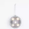 Haute Decor 4 in. Silver Lighted Holographic Ornament (1-Pack)
