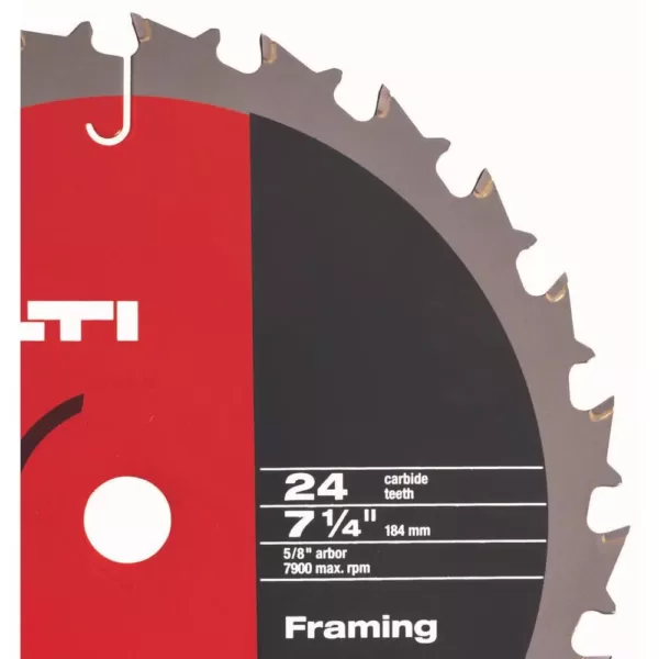 Hilti W-CSC 7-1/4 in. x 24-Teeth Circular Saw Framing Blades Contractor's (50-Pack)