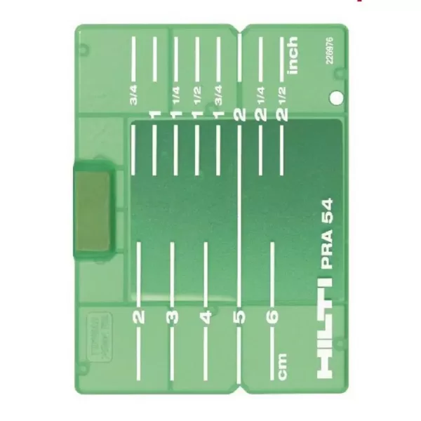 Hilti PRA 54 Imperial/Metric Target Plate, Green