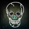 HOLIDYNAMICS HOLIDAY LIGHTING SOLUTIONS 37 in. Lighted LED Skull