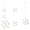 Home Accents Holiday 64 in. 150-Light Warm White Micro Dot LED Snowflake Icicle Light