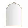 Home Decorators Collection Medium Ornate Arched Gold Antiqued Classic Accent Mirror (35 in. H x 24 in. W)
