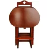 Oriental Furniture Oriental Furniture 17 in. x 11 in. Rosewood TV Tray in Honey (4-Pack)