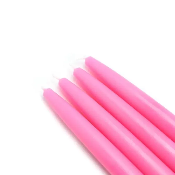 Zest Candle 6 in. Hot Pink Taper Candles (12-Set)