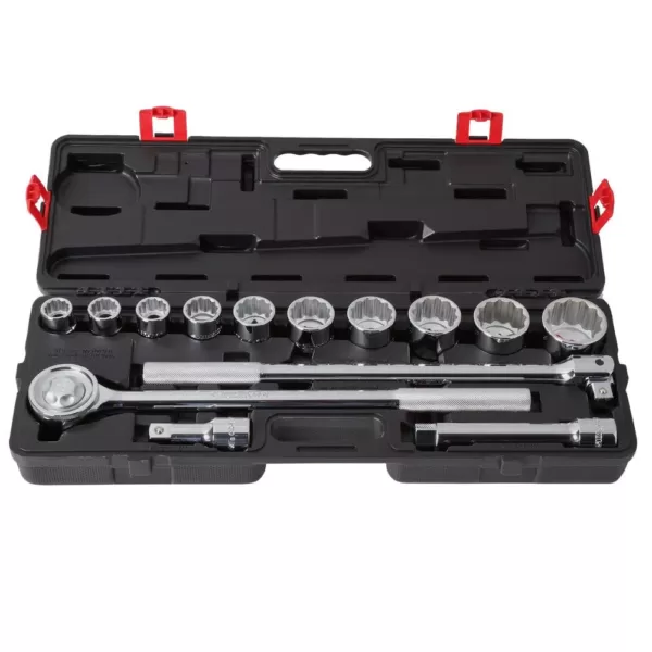 Husky 3/4 in. Drive Ratchet and SAE Socket Set (14-Piece)