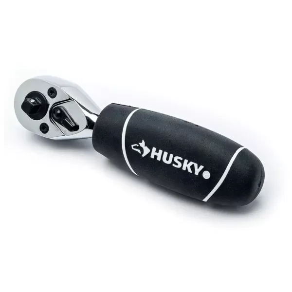 Husky 1/4 in. and 3/8 in. Stubby Ratchet and Socket Set (46-Piece)
