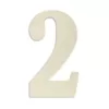 Jeff McWilliams Designs 18 in. Oversized Unfinished Wood Number "2"