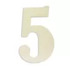 Jeff McWilliams Designs 18 in. Oversized Unfinished Wood Number "5"