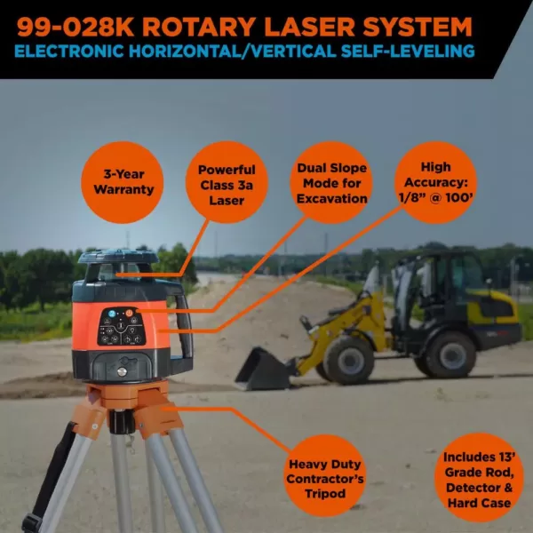 Johnson Electronic Dual Slope Rotary Laser Level System
