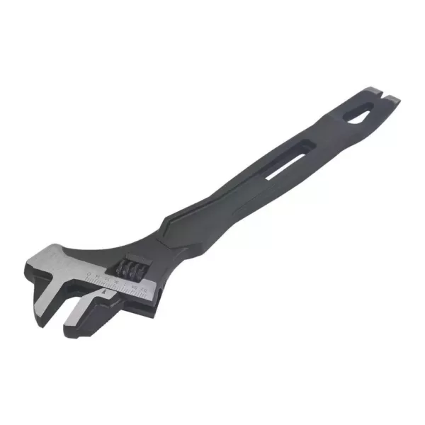KING 13.5 in. Multi-Purpose Spud Adjustable Wrench, Prybar, Pipe and Hammer