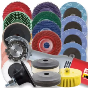 King Arthur's Tools 1 Amp 2 in. Corded Mini Angle Grinder Merlin2 Nick Agar Signature Series Woodworking Set