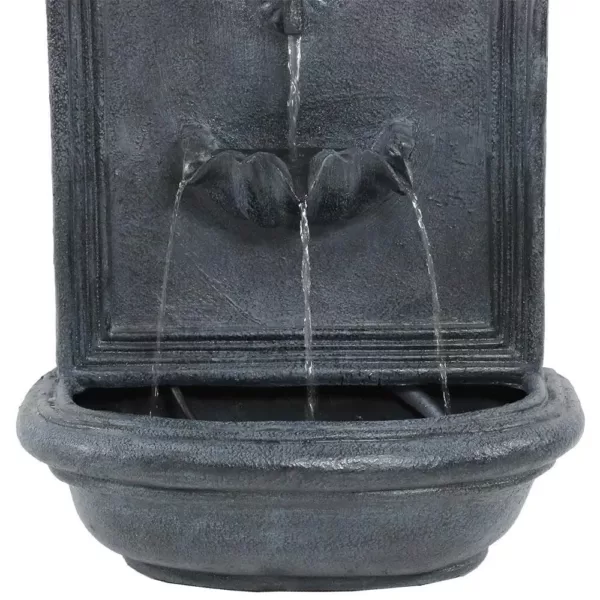 Sunnydaze Decor Seaside Lead Electric Powered Outdoor Wall Fountain