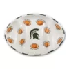 Magnolia Lane Michigan State Ceramic Football Tailgating Platter