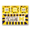 Magnolia Lane Michigan Ceramic 4 Section Tailgating Serving Platter