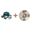 Makita 18V X2 LXT (36V) Brushless 7 in. Paddle Switch Cut-Off/Angle Grinder Kit 5.0Ah with bonus Hubbed Grinding Wheel, 10/pk