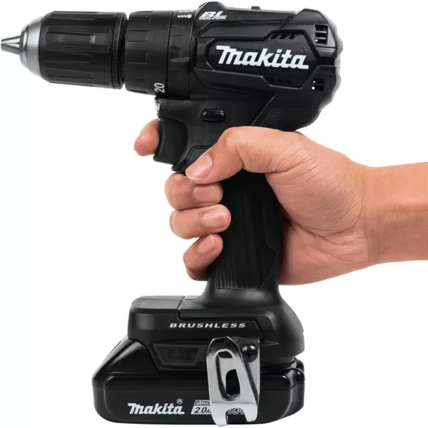 Makita 18-Volt 2.0Ah LXT Lithium-Ion Sub-Compact Brushless Cordless 1/2 in. Hammer Driver Drill Kit