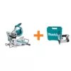 Makita 15 Amp 10 in. Dual Bevel Sliding Compound Miter Saw with Laser with Bonus Pneumatic 2 in. 18-Gauge Brad Nailer