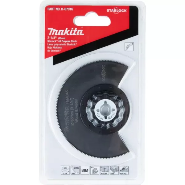 Makita 3-1/2 in. Starlock All Purpose Blade (BiM)