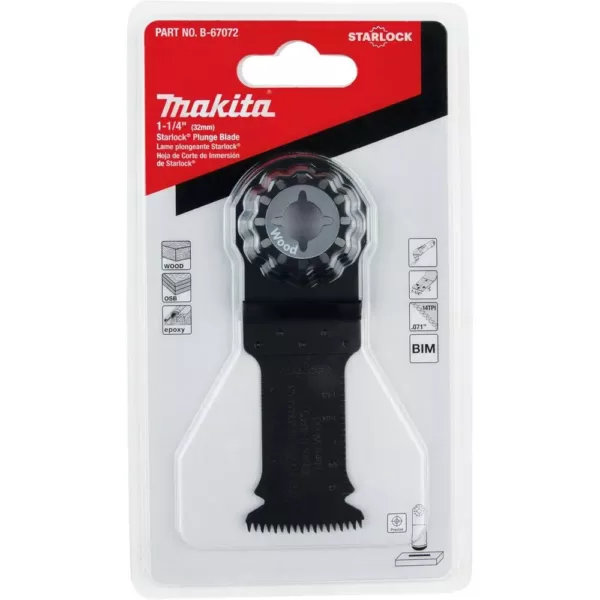 Makita 1-1/4 in. Starlock Plunge Blade (BiM), 14TPI