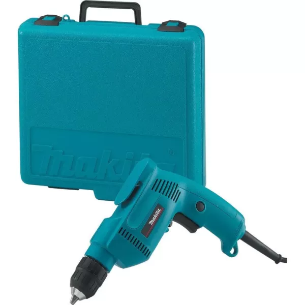 Makita 4.9 Amp 3/8 in. Corded Low Noise (79dB) Variable Speed Drill with Keyless Chuck and Hard Case