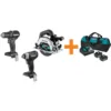 Makita 18V LXT Sub-Compact Brushless 1/2 in. Driver Drill, 6-1/2 in. Circ Saw and Recipro Saw with bonus 18V LXT Starter Pack