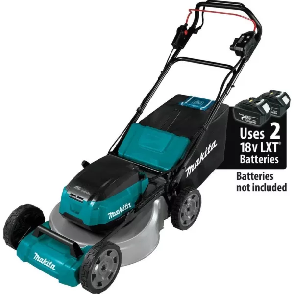 Makita 18 in. 18-Volt X2 (36-Volt) LXT Lithium-Ion Cordless Walk Behind Self Propelled Lawn Mower Kit with 4 Batteries (5.0 Ah)