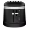 KitchenAid 4-Slice Matte Black Long Slot Toaster with High-Lift Lever