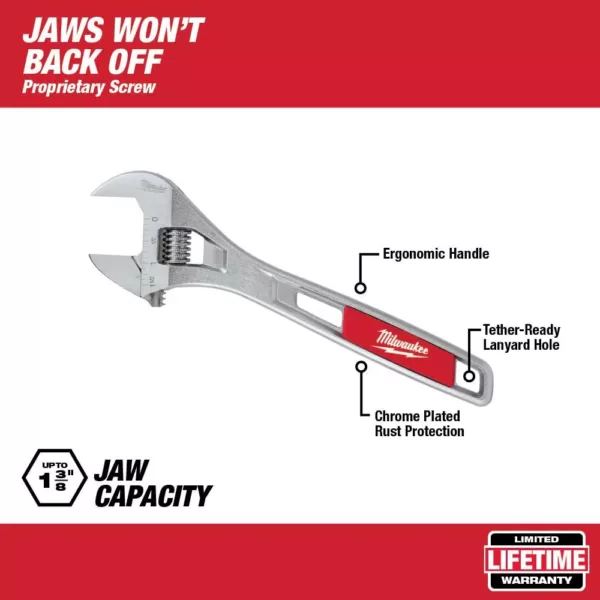 Milwaukee 10 in. Adjustable Wrench