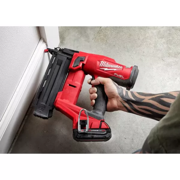 Milwaukee M18 FUEL 18-Volt Lithium-Ion Brushless Gen II 18-Gauge Cordless Brad Nailer (2-Tool)