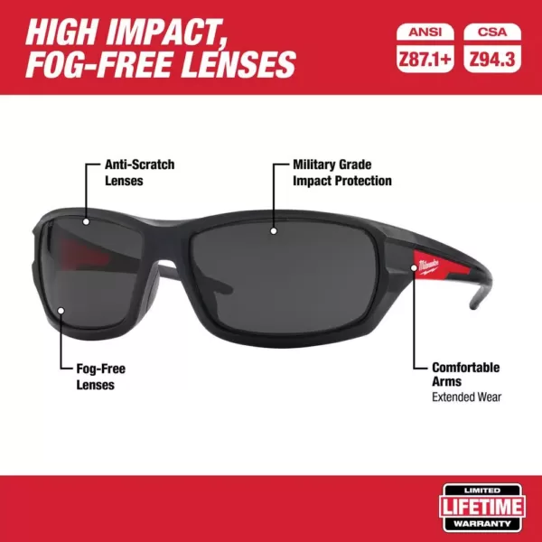 Milwaukee M18 FUEL 18-Volt 18-Gauge Lithium-Ion Brushless Cordless Gen II Brad Nailer and Tinted Performance Safety Glasses