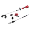 Milwaukee M18 FUEL 18-Volt Lithium-Ion Brushless Cordless String Trimmer Kit with M18 FUEL 10 in. Pole Saw Attachment