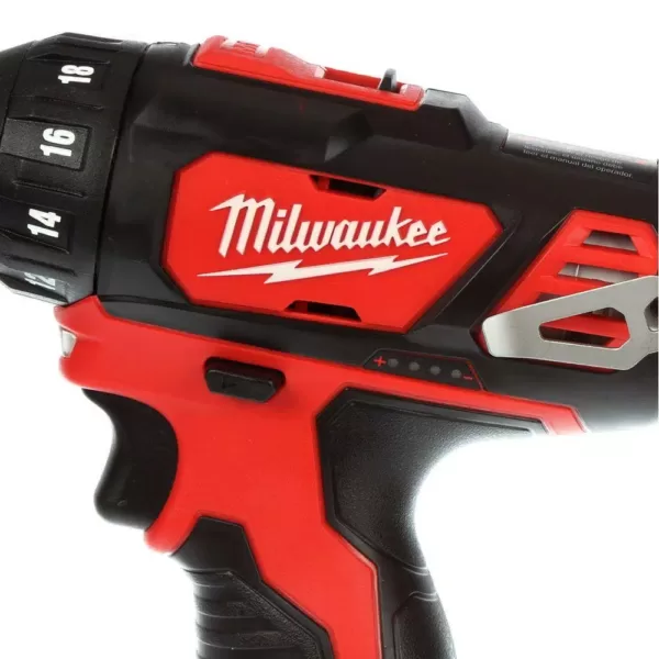 Milwaukee M12 12-Volt Lithium-Ion Cordless 1/4 in. Hex 2-Speed Screwdriver Kit with Two 1.5 Ah Batteries and Hard Case