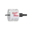 Milwaukee 2-1/2 in. Hole Dozer Bi-Metal Hole Saw with 3/8 in. Arbor & Pilot Bit