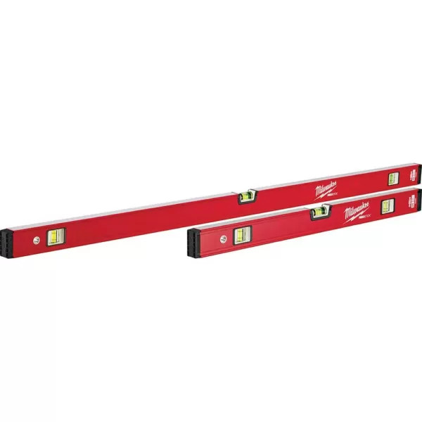 Milwaukee 24 in./48 in. REDSTICK Compact Box Level Set