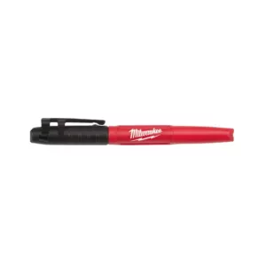 Milwaukee 48 in. Concrete Screed Level with 30 ft. Compact Tape Measure and (12-Pack) INKZALL Black Ultra Fine Point Markers