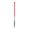 Milwaukee 1/4 in. x 4 in. x 6 in. SHOCKWAVE Carbide Hammer Drill Bit for Concrete, Stone, Masonry Drilling