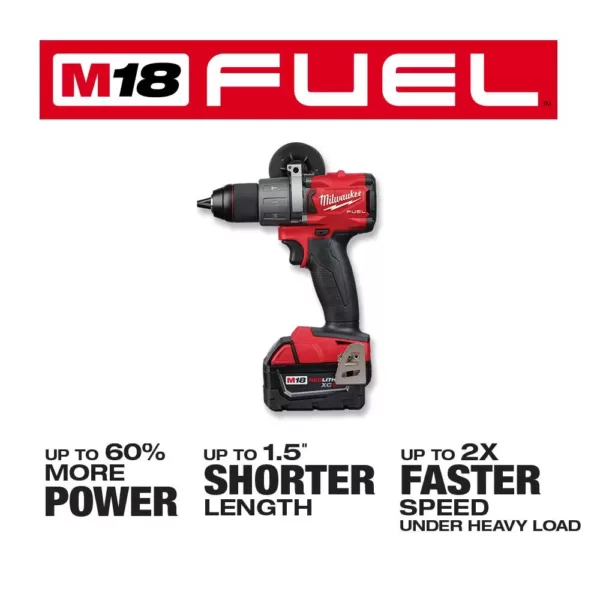 Milwaukee M18 18-Volt Lithium-Ion Cordless 1/2 in. to 4 in. Force Logic 6-Ton Knockout Tool Kit with Die Set and Hammer Drill