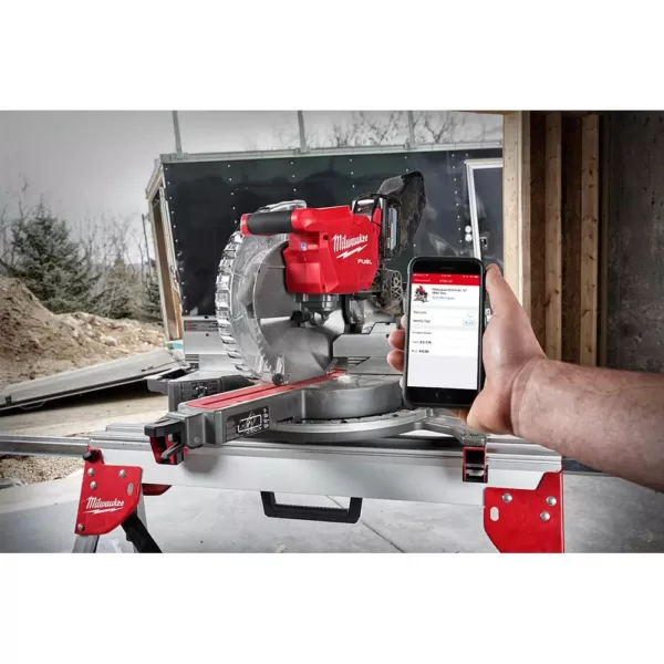 Milwaukee M18 FUEL 18-Volt Lithium-Ion Brushless 12 in. Cordless Dual Bevel Sliding Compound Miter Saw with Jig Saw