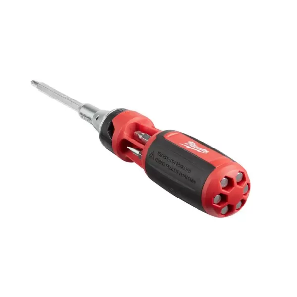 Milwaukee 9-in-1 Square Drive Ratcheting Multi-Bit Screwdriver with 8-in-1 Compact Multi-Bit Screwdriver