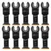 Milwaukee 1-3/8 in. Titanium Bi-Metal Universal Fit Wood and Metal Cutting Oscillating Multi-Tool Blade (10-Pack)