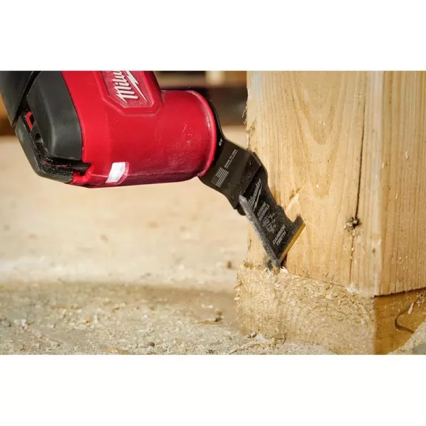 Milwaukee 1-1/8 in. Titanium Bi-Metal Universal Fit Wood and Metal Cutting Oscillating Multi-Tool Blade (3-Pack)