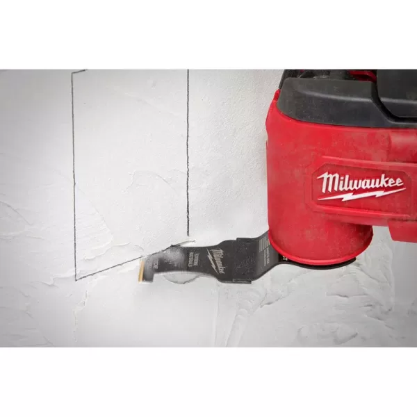 Milwaukee 1-1/8 in. Titanium Bi-Metal Universal Fit Wood and Metal Cutting Oscillating Multi-Tool Blade (3-Pack)
