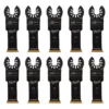 Milwaukee 1-1/8 in. Titanium Bi-Metal Universal Fit Wood and Metal Cutting Oscillating Multi-Tool Blade (10-Pack)