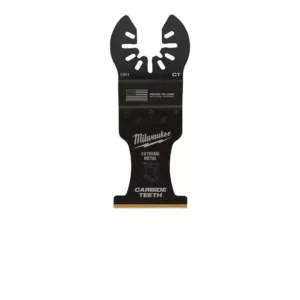 Milwaukee 1-3/8 in. Carbide Universal Fit Extreme Metal Cutting Oscillating Multi-Tool Blade (3-Pack)