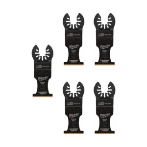Milwaukee 1-3/8 in. Carbide Universal Fit Extreme Metal Cutting Oscillating Multi-Tool Blade (5-Pack)