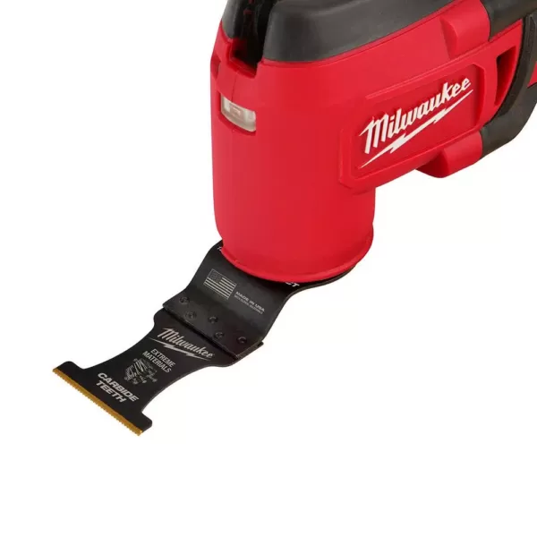 Milwaukee 1-3/8 in. Carbide Universal Fit Extreme Wood/Metal Cutting Oscillating Multi-Tool Blade (1-Pack)